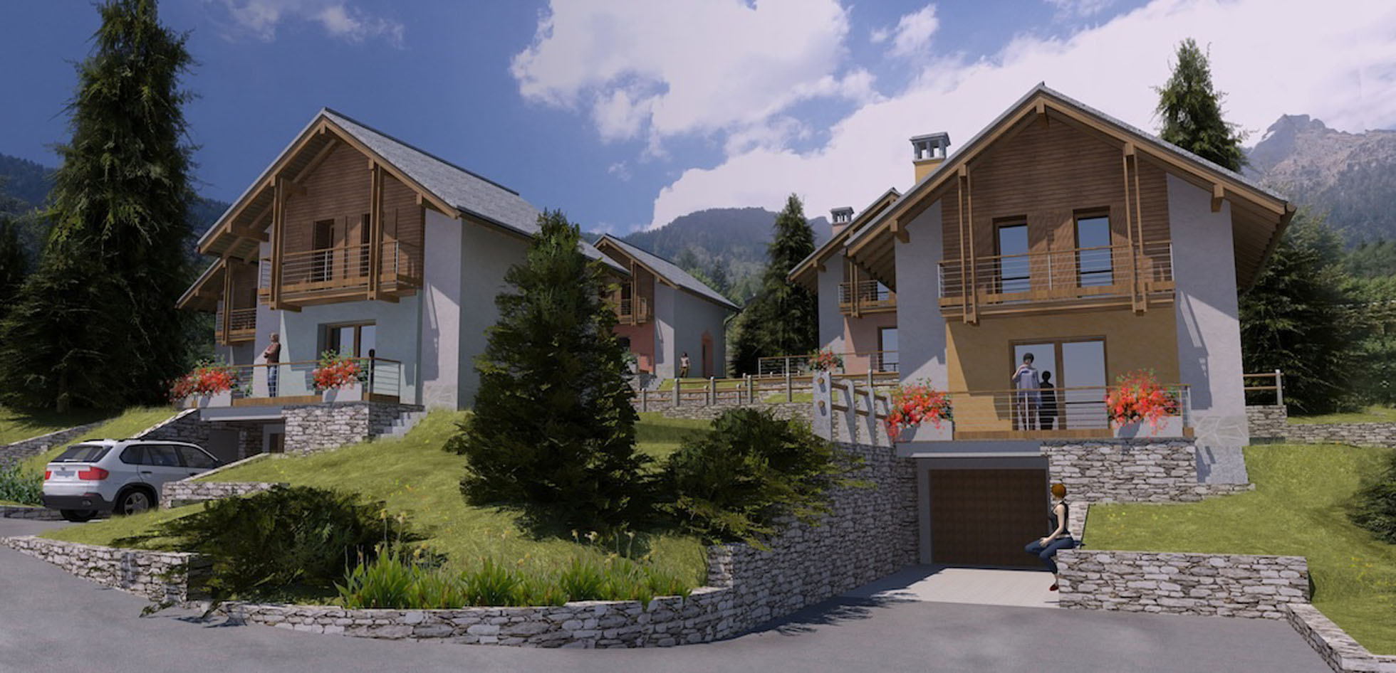 BORGO CHALET MONDEI - Rendering - edil man